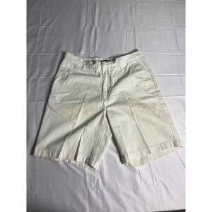 Nautica Men's 34W Beige Cotton Classic Fit Casual Chino Shorts